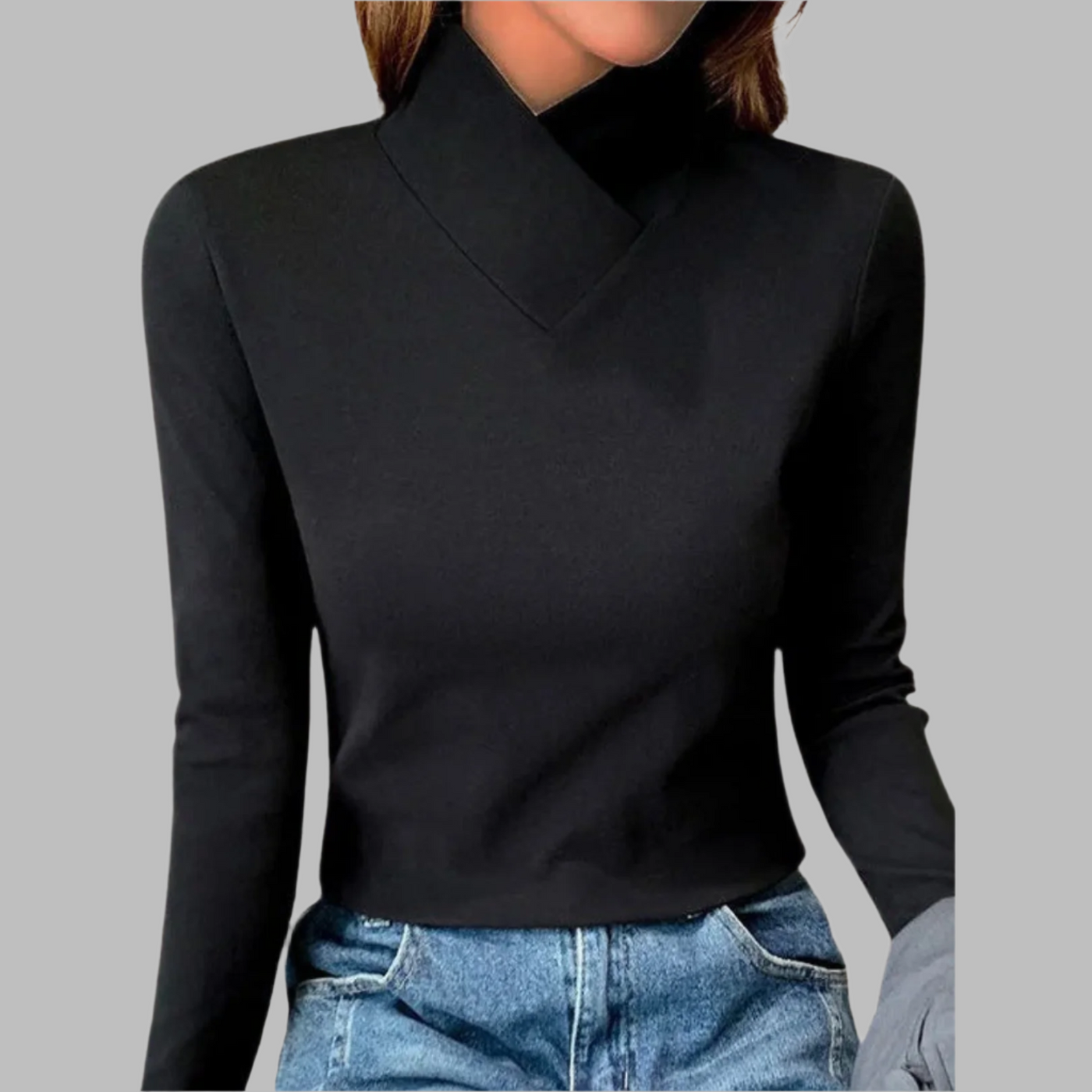 Women’s High Collar Sweater