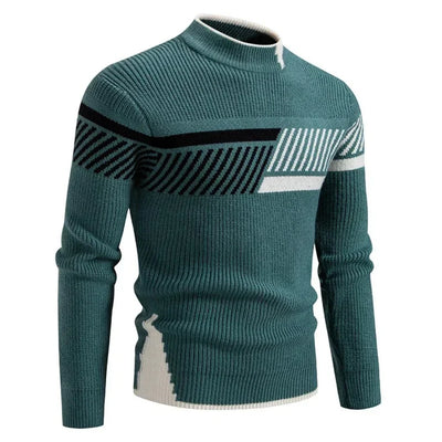 Van Hallen | Modern Design Knitted Turtleneck Sweater for Men